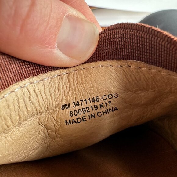 Frye Women's Size 8 Melanie Slip On Cognac Leather Casual Minimalist Comfort - Picture 2 of 7